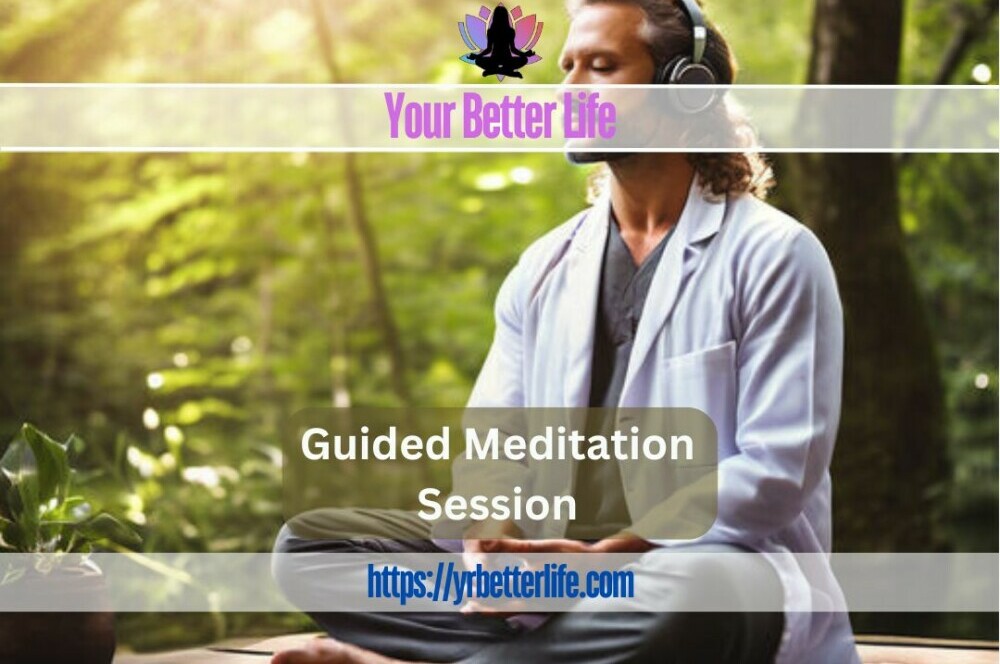 A guided meditation session