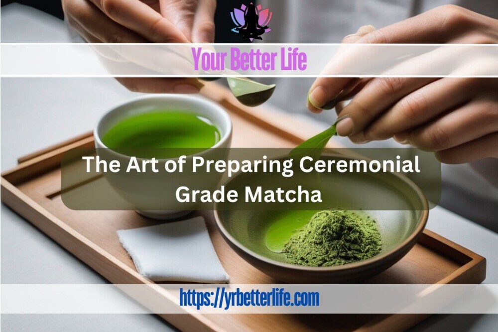 Preparing Ceremonial Grade Match Tea